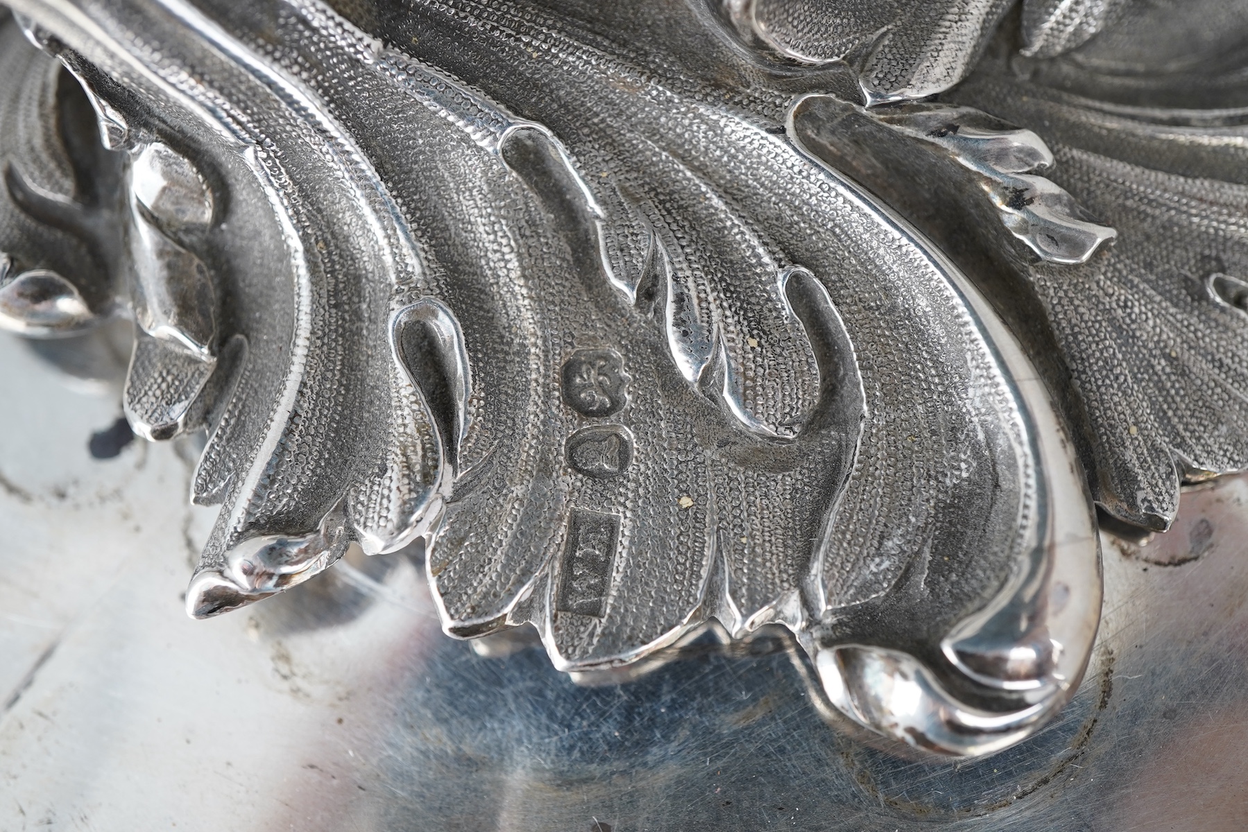 A William IV silver vegetable dish on stand with burner, maker possibly William Eaton